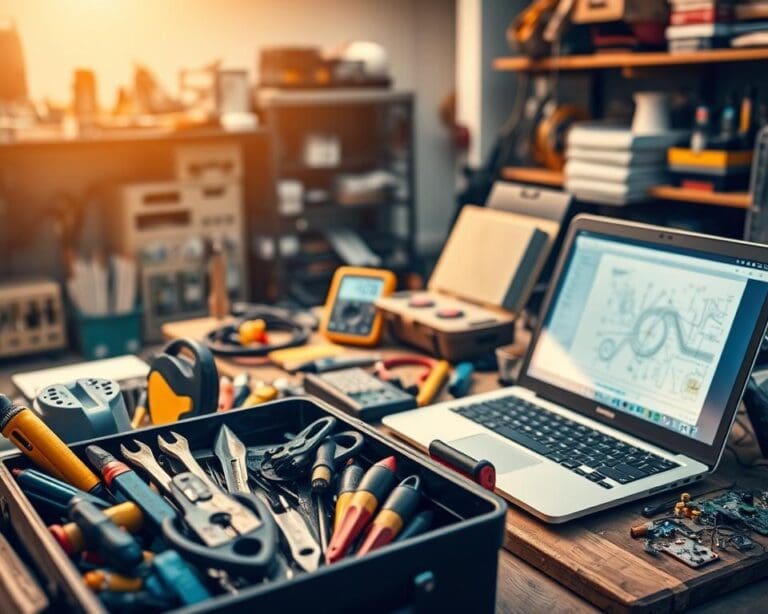 Arbeitsgeräte für technische Berufe