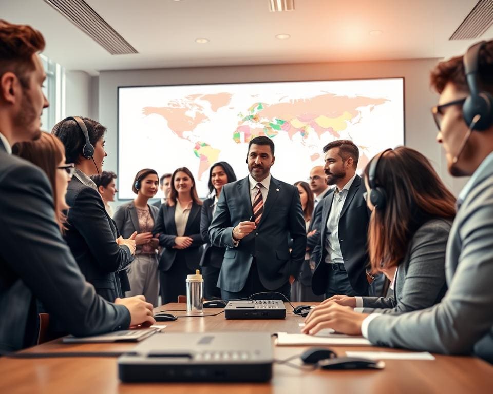 Dolmetscherservice für internationale Meetings