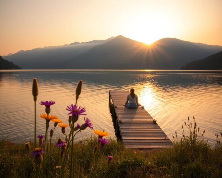 Wie fühlt sich ein Sommerabend am Bergsee an?